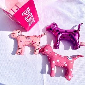 Victoria Secret Love Pink Plush Dogs 8” Stuffed Animal